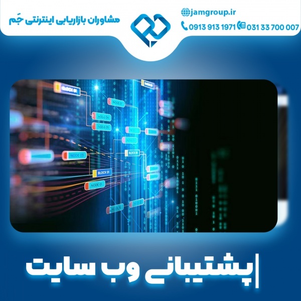 پشتیبانی وب سایت با مشاوران متخصص تیم جَم