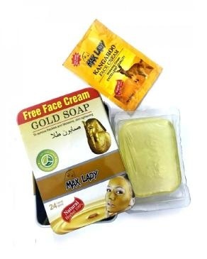 صابون ضد چروک طلا مکس لیدی مدل جعبه فلزی